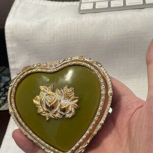 heart shaped trinket box
